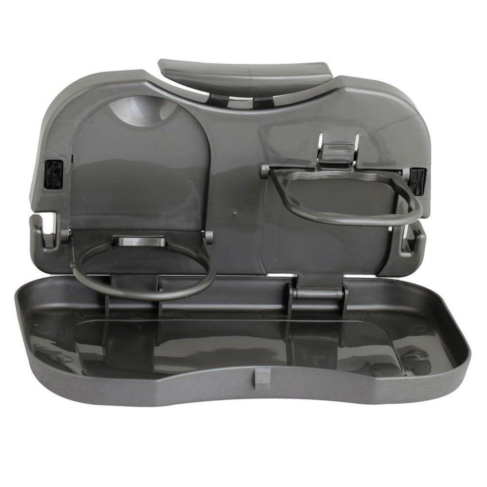 AUTONEST Car Meal Plate & Cup Holder Tray/Car Backseat Food Tray with Bottle Cup Holder/Travel Dining Tray (Black) for Maruti Su