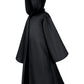 Togrop Knight Costume For Kids Robe Hooded Boys Cloak Cosplay Black 12-14 Years