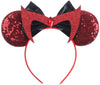Clgift Wanda Minnie Ears,Pick Your Color, Evil Witch Minnie Ears, Burgundy Minnie Ears, Red Sparkle Mouse Ears,Classic Red Sequi