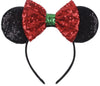 Clgift Christmas Mickey Ears, Holiday Mickey Ears, Christmas Minnie Ears, Red Minnie Ears, Rainbow Sparkle Mouse Ears,Classic Re