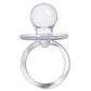 Baby Pacifier 2.5' Baby Shower Favors Decoration (Clear, 36 Count)