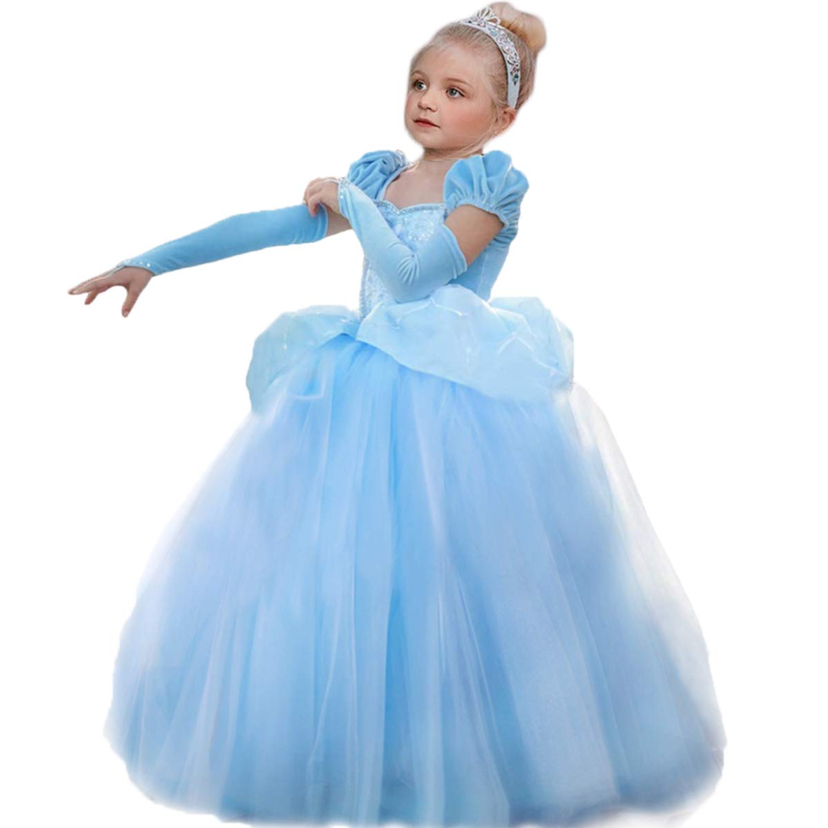 Sndshop Cinderella Princess Dress Costume For Toddler Girls Halloween 2-11T