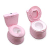 Httmt- Classic Portable Pink Realistic Toddler Potty Training Toilet W/Flushing Sound Baby Chair Seat Kid [P/N: Et-Baby004-Pink]