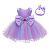 Lzh Baby Girl Party Dress, Baby Girl Dress,Christening Dresses For Baby Girl Party Dress,Toddler Pageant Dresses Purple