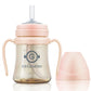 GROSMIMI Spill Proof no Spill Magic Sippy Cup with Straw with Handle for Baby and Toddlers, Customizable, PPSU, BPA Free 6 oz (P
