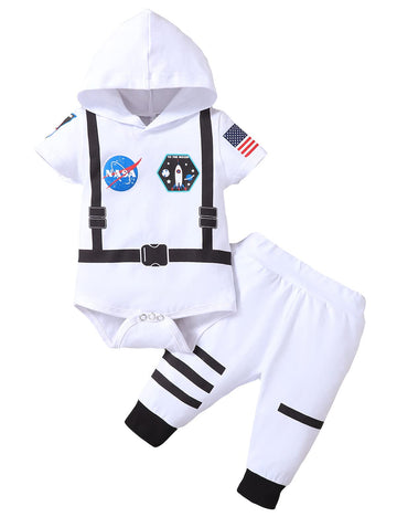 Singcoco Baby Boy Girl Costume Outfit Astronaut Costume (Astronaut-Short,6-12Months )