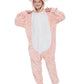 Abenca Kids Deer Onesie Reindeer Costume Animal Girls Pajamas Christmas Halloween Cosplay Sleepwear.Pink Deer.140