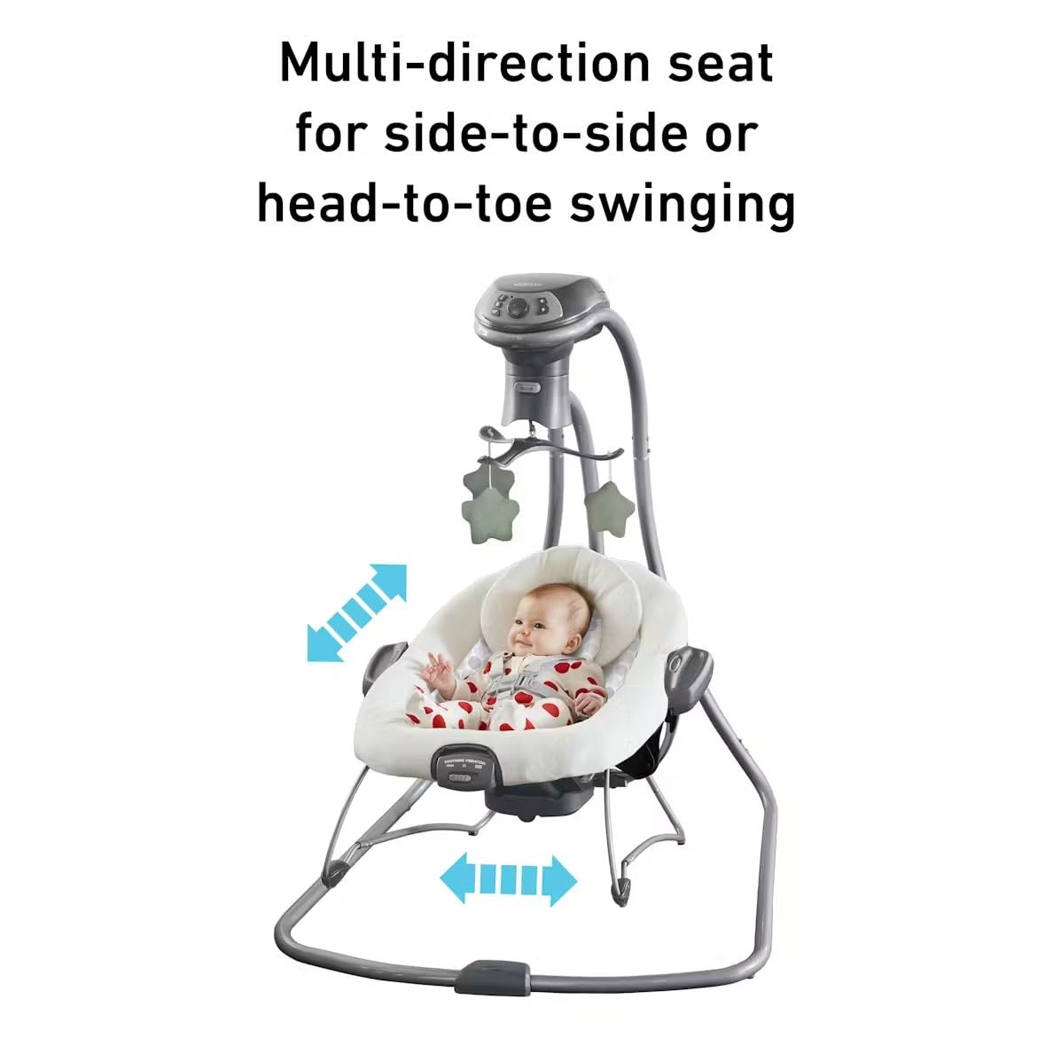 Graco Simple Sway 2-In-1 Swing And Bouncer With Removable Swing Seat And 6 Swinging Speeds For Toddler Swing Seat And Swing Chai