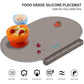 Silicone Placemat For Baby, Silicone Baby Toddlers Non-Slip Tablemats Stain Resistant Anti-Skid Reusable Dishwasher Safe Table M