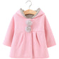 Urtrend Baby Girl'S Toddler Winter Coat Jacket Outerwear Ears Hoodie(Tag 8/80,Pink)