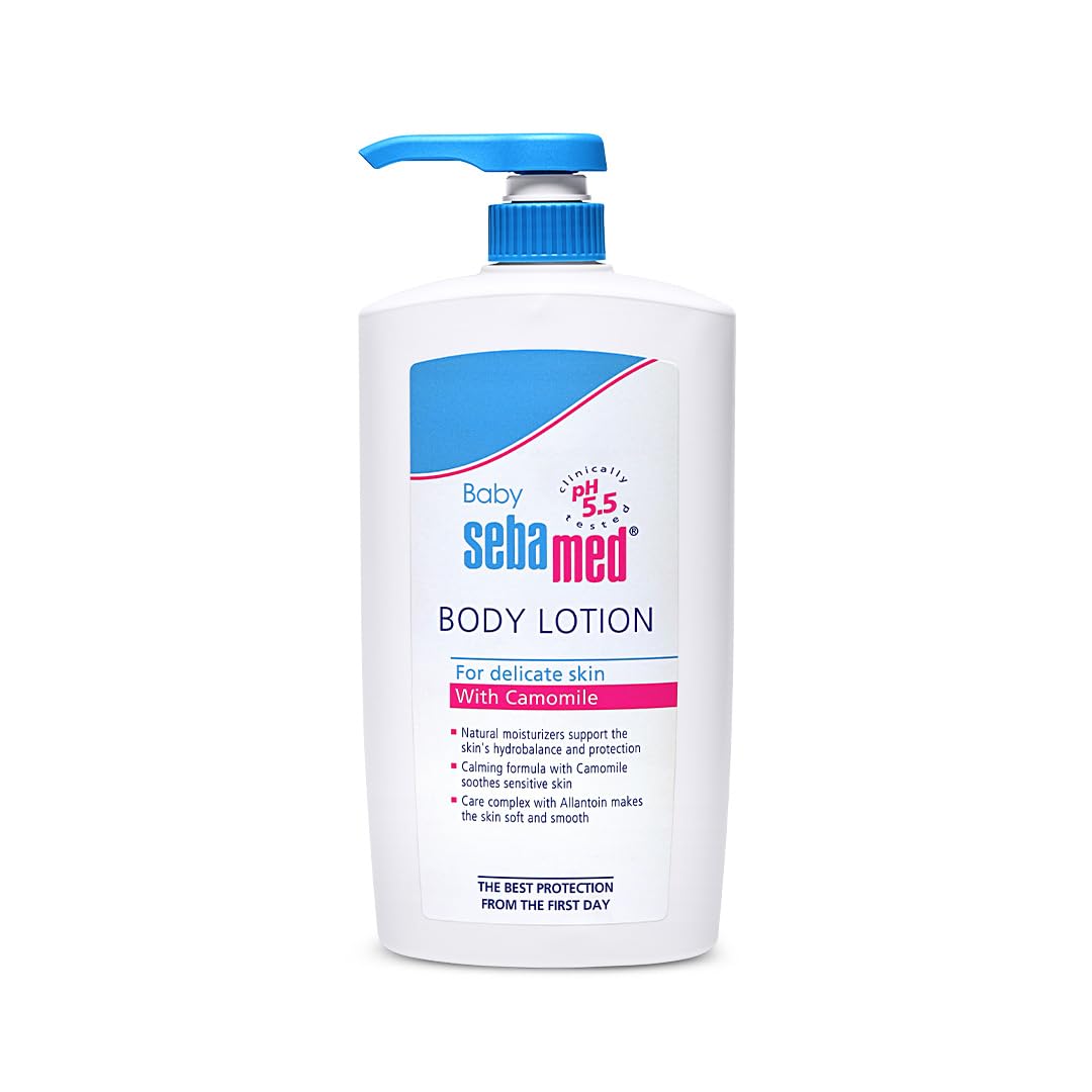 Sebamed Baby Body Lotion 750 Ml|Ph 5.5|Camomile & Allantoin| Dermatalogically Tested| Sensitive Skin