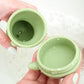 Ginbear Silicone Baby Bath Toys, Non-Toxic Mold Free Infant Squirty Bathtub Toys for Toddlers 6 Months+, Pack of 4 (Dino)