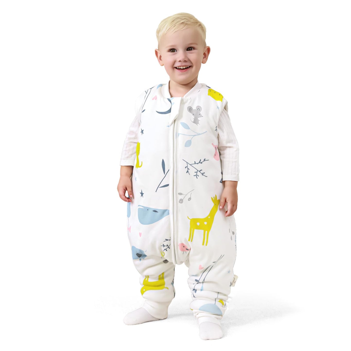 Mosebears Baby Sleep Sack with Feet,Baby Winter Sleep Sack for Toddler Thicken 2.5 TOG (6-18 Months, Baby height 28-34 inches)