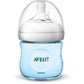 Philips Avent Natural Baby Bottle, Scf010/39, Blue, 4 Ounce (Pack Of 3)