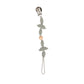 Nuby Pacifinder Silicone Pacifier Clip - Baby Pacifier Holder Clip With Convenient Hook Loop - Mustache