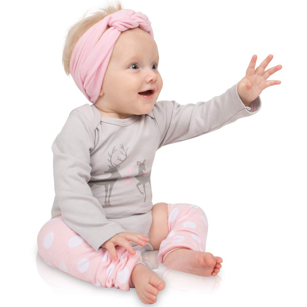 Judanzy Polka Dot 4 Pack Baby & Toddler Leg Warmers