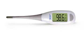 Adc Fast Read Digital Thermometer, Flexible Tip And Large Quick Read Lcd Display With Color-Coded Backlighting , White - 418N