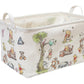 CORODER Rectangle Cute Bear Nursery Storage Basket With A Waterproof PE Coating, Foldable Large Canvas Laundry Hamper, Decorativ