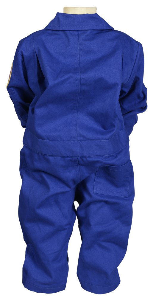 Aeromax Jr. Nasa Flight Suit, Blue, With Embroidered Cap And Official Looking Patches, Size 18 Months.