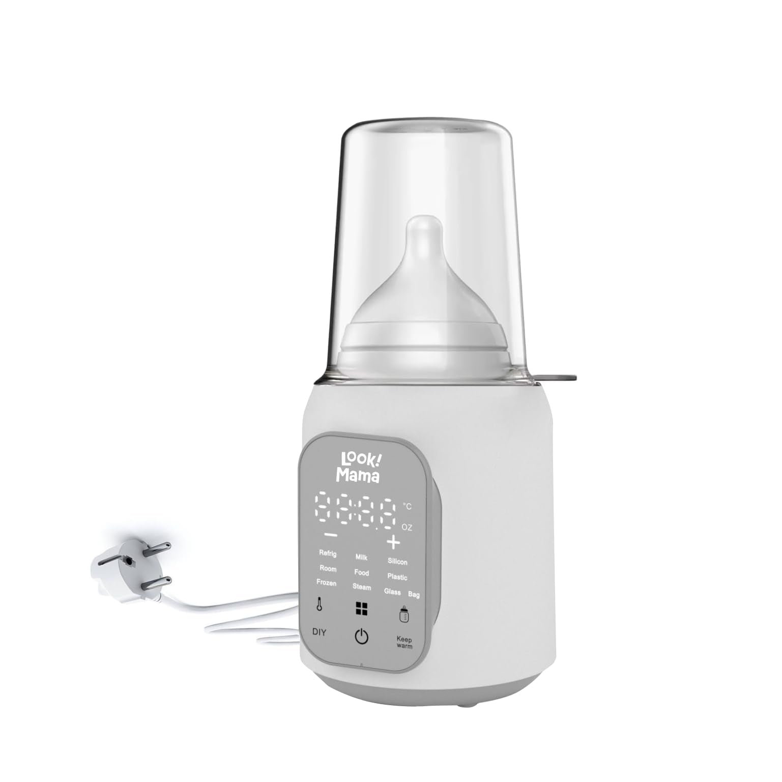 Look Mama Baby Bottle Warmer For Babies Milk, Bottle Steriliser, 37 Mins Fast Warming, 24H Keep Warm And Food Heating. Adjustab