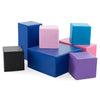 Costzon Foam Blocks, 7 PCS Colorful Building Toys Stacking Block Playset for Kids Safe Active Playing, Includes Foam Cubes & Rec