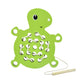 UJEAVETTE Wooden Lacing Toy Development Early Education for Kids Toddlers Kindergarten Turtle Shape