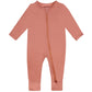 Guisby Rayon Footless Pajamas, Long Sleeve Newborn Zipper Sleepers Baby Boy Orange