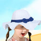 Vimeet Kid Baby Summer Hat Baby Sun Hat Toddler Beach Hat Baby Bucket Hat White