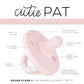 Ryan & Rose Cutie Pat All-In-One Pacifier And Teether Massaging Teething Ring And Hideaway Binky For Growing Babies (Bliss (3 Pa