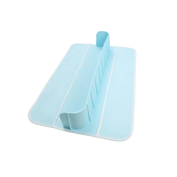 bnf Bathtub Splash Guard Silicone Sturdy Toy Organizer for Bathroom Bathtub Baby Light Blue 55x40x10cm Baby | Bathing & Grooming