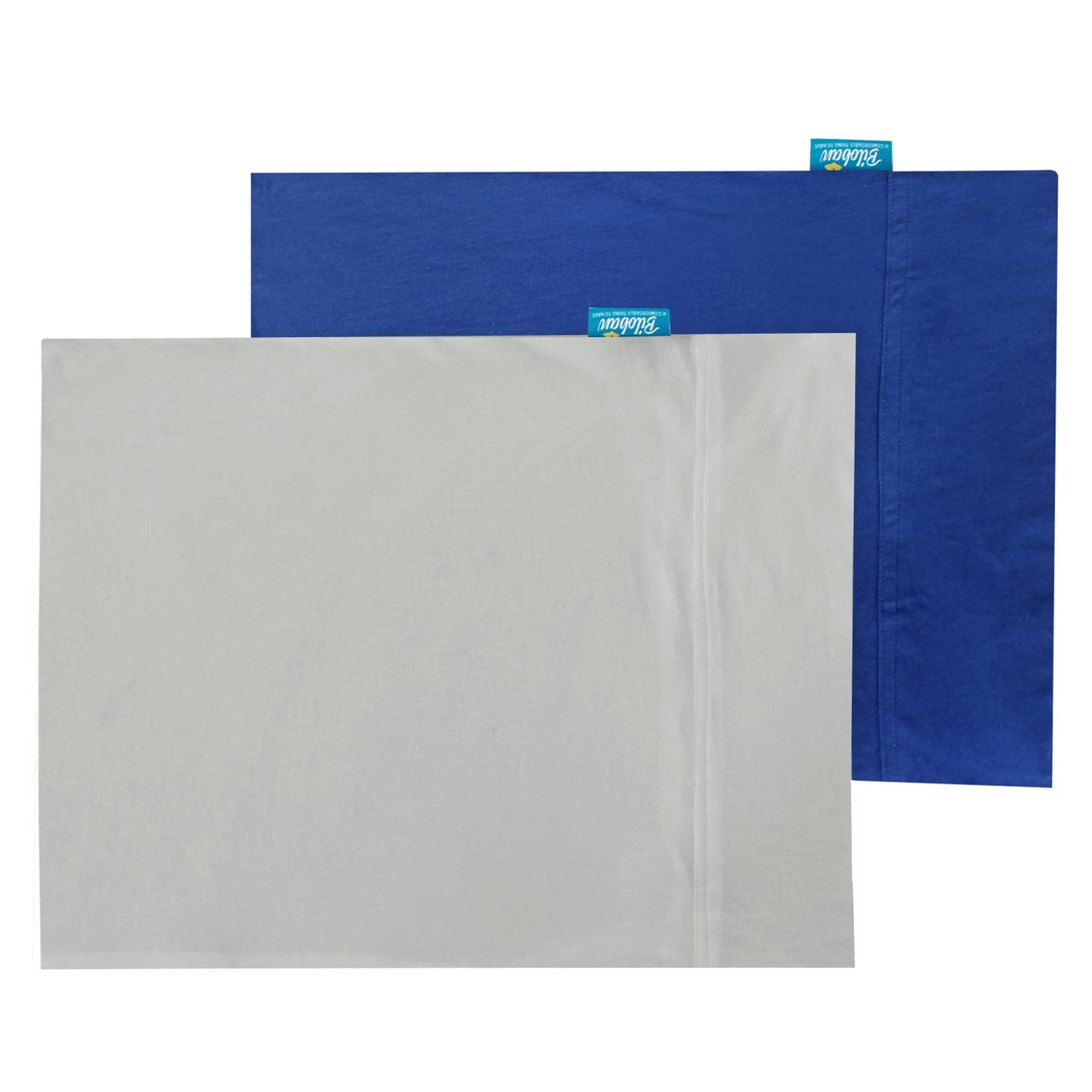 Biloban Organic Cotton Toddler Pillowcase 2 Pack, (Pillowcase Only) Kids Pillowcase For Sleeping Fit Pillow Sized 13'X 18' Or