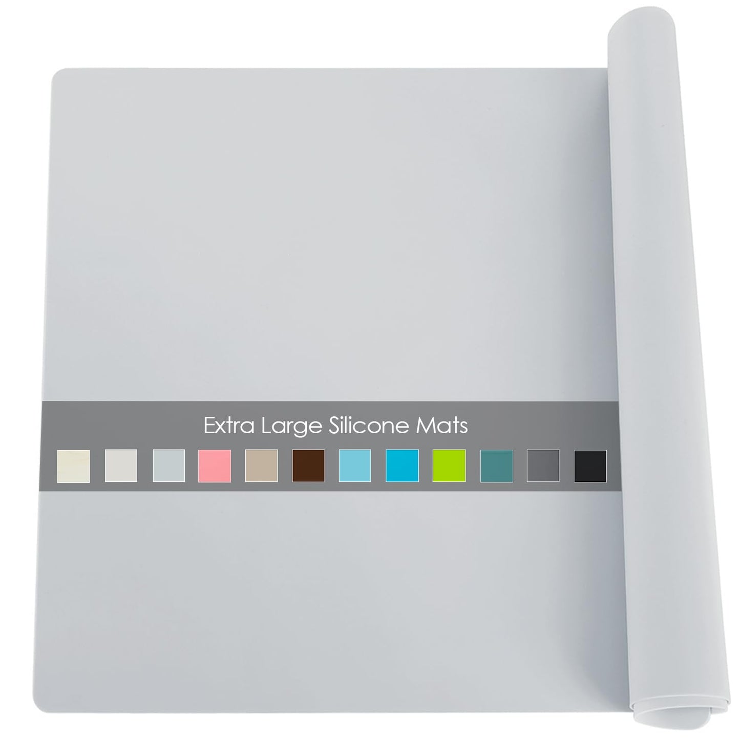 Extra Large Silicone Mat, Food-Grade Flexible Silicone Table Mats For Kids Non-Slip Placemat Waterproof Heat Insulation Countert