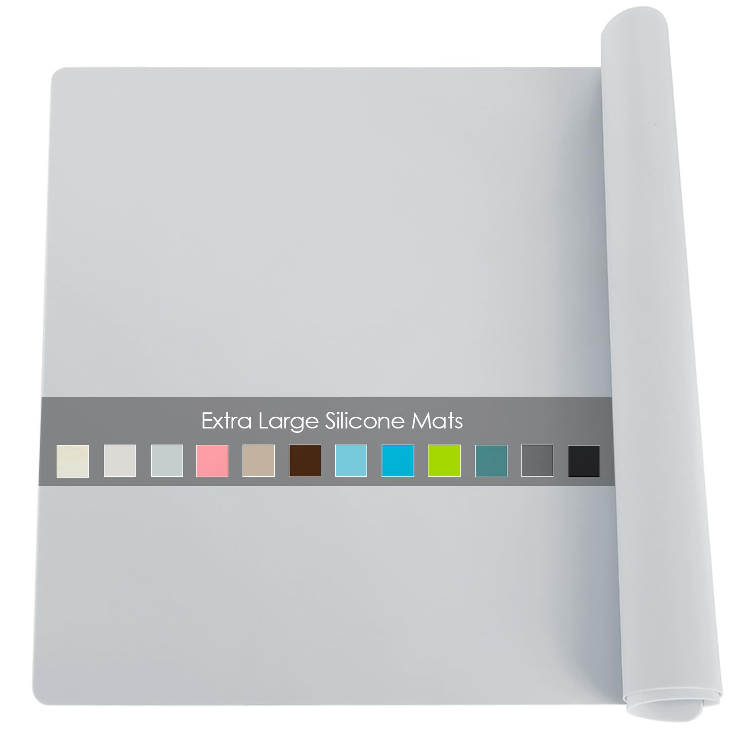 Extra Large Silicone Mat, Food-Grade Flexible Silicone Table Mats For Kids Non-Slip Placemat Waterproof Heat Insulation Countert