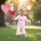 Citgeett My First Valentines Day Baby Girl Outfit Love Long Sleeve Romper Jumpsuit Valentines Onesie Newborn Spring Clothes (Val