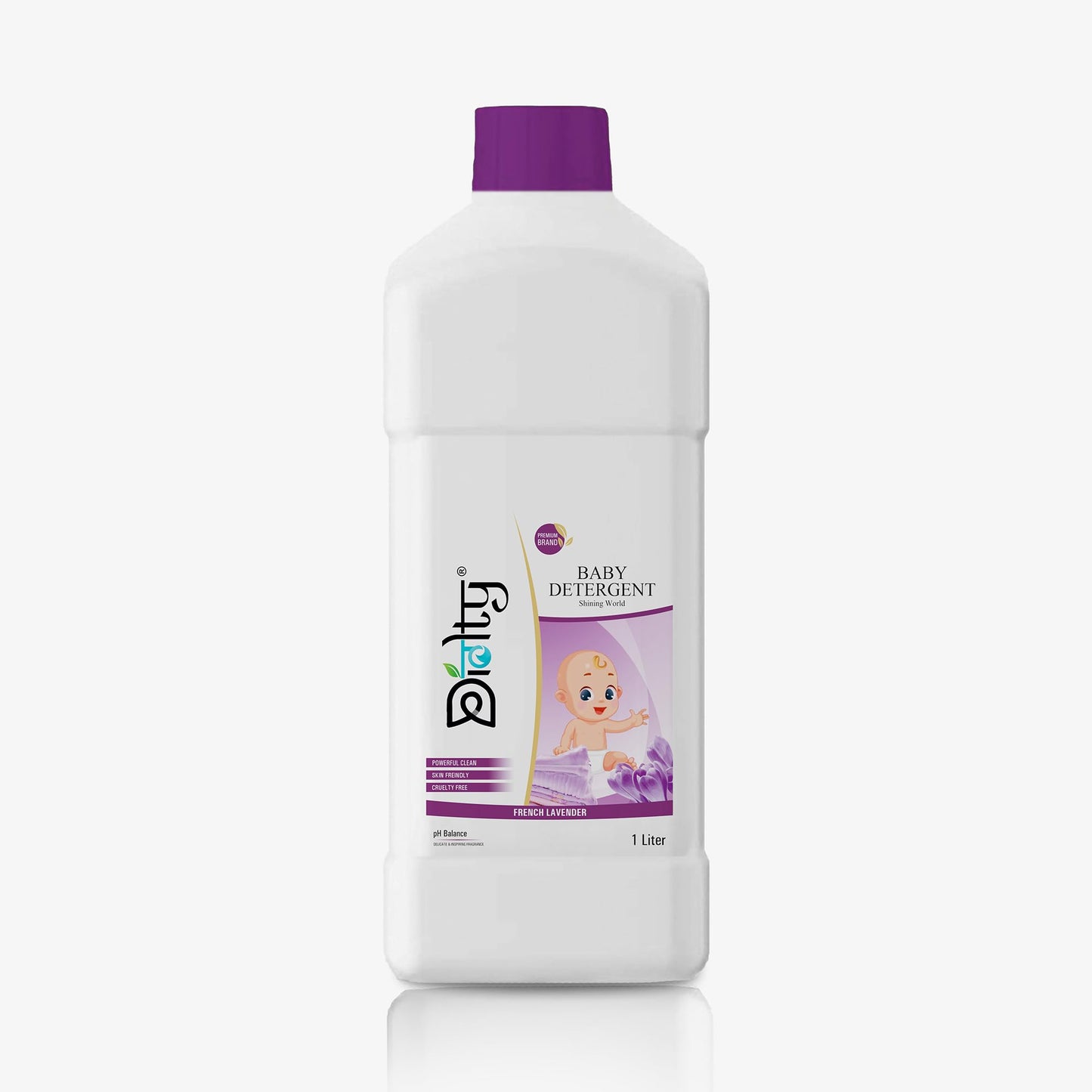 Diolty Hypoallergenic Baby Detergent 1L | Removes Milk & Food Stains | Dermatologist Safe | Lavender Fresh | He & Hand Wash