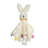 Lovey Bunny Security Blanket for Baby Girls Boys Soft Plush Stuffed Animal Blanket with Crinkle in Ear Infant Tags Security Blan