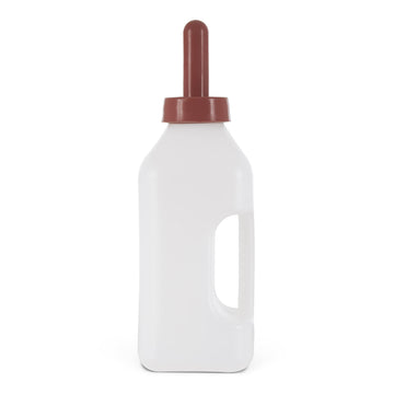 Tuff Stuff Products Lbh2 2 Quart Push On Nipple Teat Cap 2 Quart Calf Milk Feeder Nursing Feeding Bottle With Hand Grip Handle