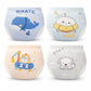 Reusable Muslin Training Pants  Soft Muslin Cotton Toddler Potty Training Pants  Boys & Girls,Multi Pattern Design (4, 012 Mo