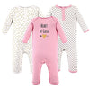 Hudson Baby Unisex Baby Cotton Coveralls Heart, 9-12 Months