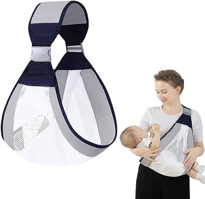 Whixant Baby Sling Carrier  Adjustable, Half Wrapped Hip Holder for Newborn to Toddler Up to 45 lbs  One Shoulder LaborSaving