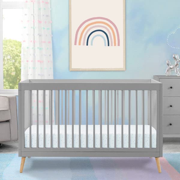Delta Children #1Usa 4In1 Convertible Baby Crib | Greenguard Gold Certified Safe Crib | Adjustable Mattress Height | Durable, 