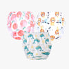 Teeny Weeny Reusable Adjustable Swim Diaper Combo  Pack Of 3 Printed Underpants For Infant Boys & Girls | L | Color 24