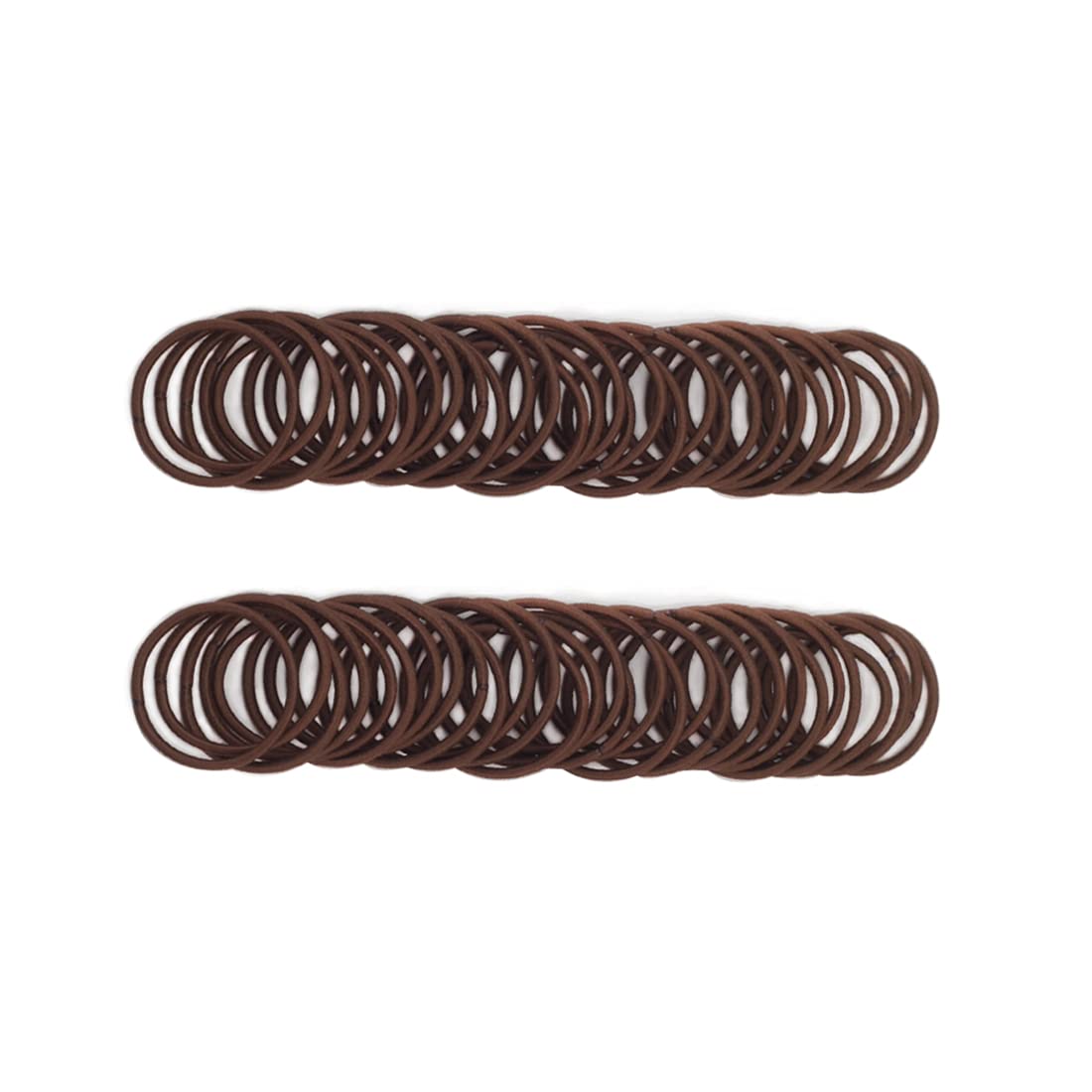 100 Pieces Small Baby Girls Hair Elastics Hair Ties Ponytail Holders Hair Bands For Kids(2 Mm X 2.5 Cm,Brown)