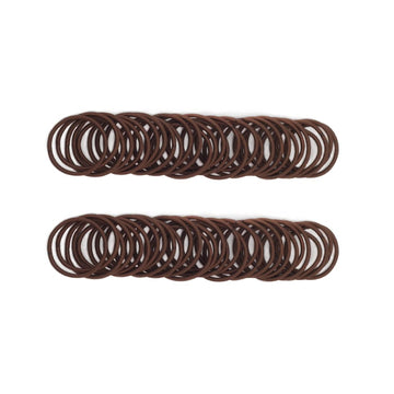 100 Pieces Small Baby Girls Hair Elastics Hair Ties Ponytail Holders Hair Bands For Kids(2 Mm X 2.5 Cm,Brown)