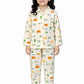 BORNLOV Kids Pajama Set, Start Print, Yellow, Long Sleeve Shirt and Pants, Girls Sleepwear  (4 Years5 Years)