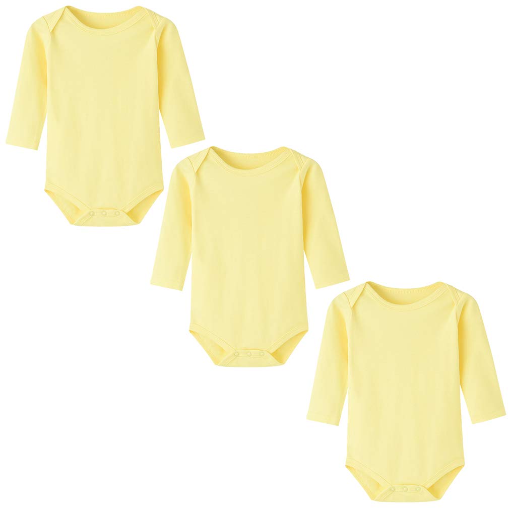 Enfants Ch?Is Plain Bodysuit For Baby Yellow 12 Months