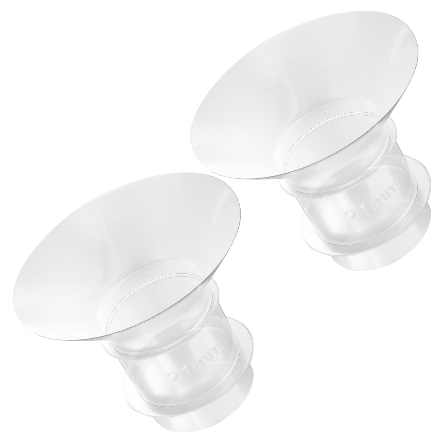 2PCS Flange Insert 21mm Compatible with Medela/Spectra/Willow/TSRETE/Momcozy S9/S12/S9Pro/S12Pro Breastpump 24mm Shields, Reduce