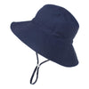 Sarfel Baby Sun Hat Summer Baby Boy Hats Upf 50+ Sun Protection Toddler Hat Bucket For Baby Girl Adjustable Kid Cap Navy 2-5 Yea