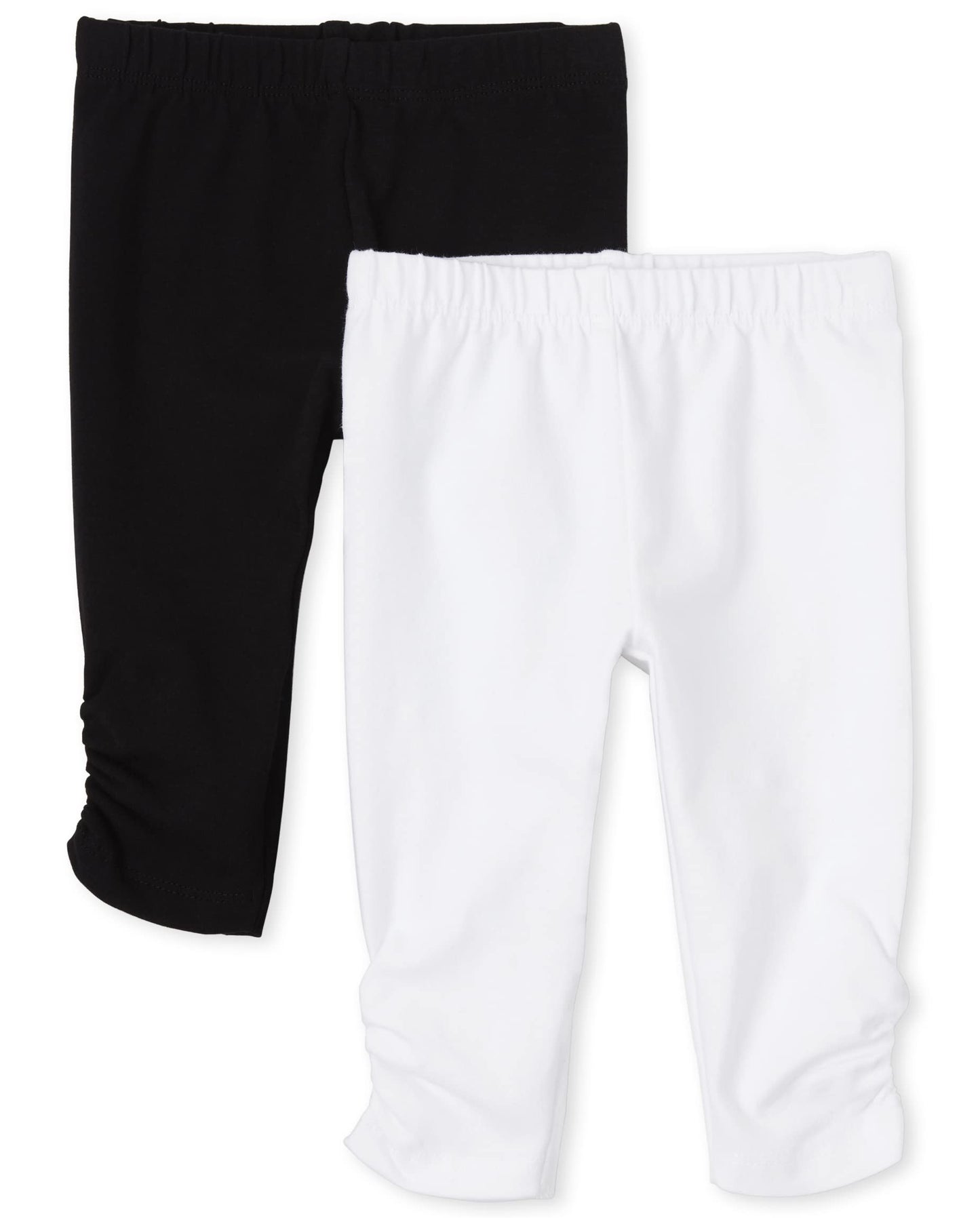 The Children'S Place Baby Girls And Toddler Leggings Casual Pants, White/Black, Preemie Us