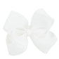 Meedee Fashion Cute White Bow Headband For Girls Toddlers 3 Year Old, Little Girl Headband Bows Big Grosgrain Headband Bow For C